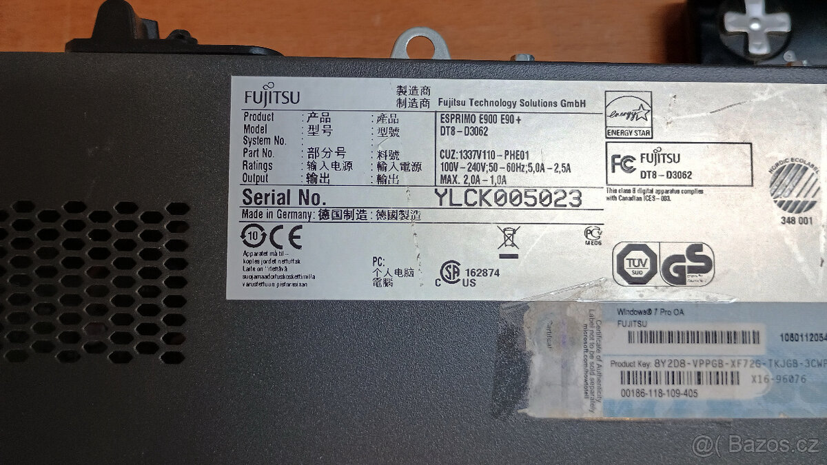 PC#186 Fujitsu E900, Core i3, 500GB, 8GB, DVD, W11 - 7
