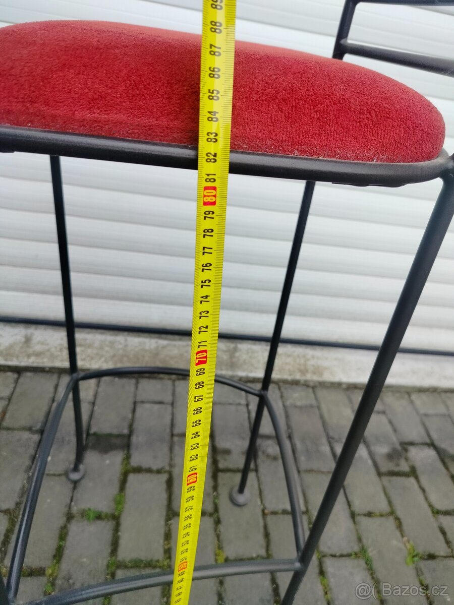 Kovaná barová židle 2 kusy - 7