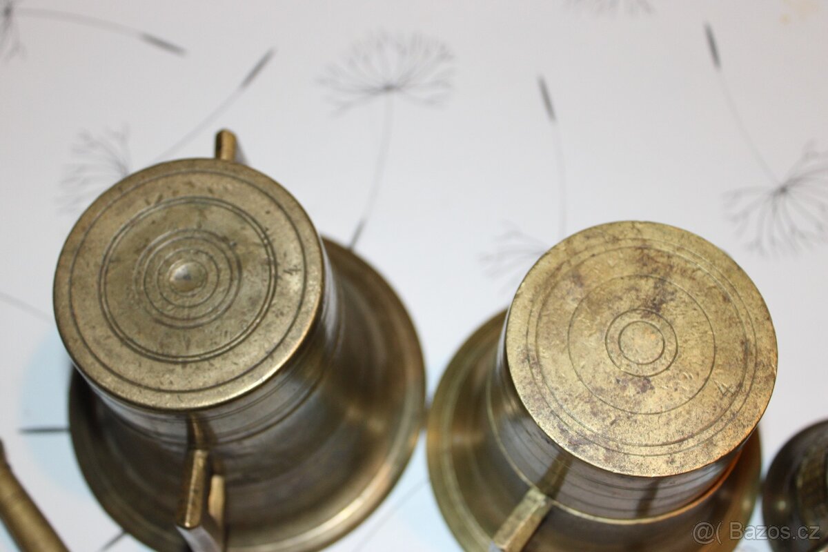 3 X MOSAZNÝ HMOŽDÍŘ - 7