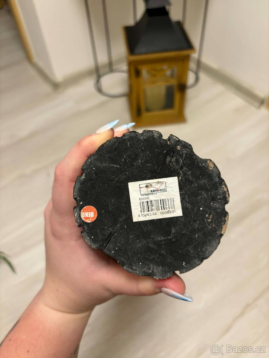 Designový set KANGAROO: Váza + Mísa (Černá/Zlatá) – Sleva - 7