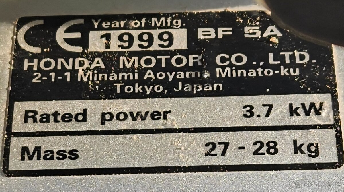 Lodní motor (4-takt, 3,7kW) - 7