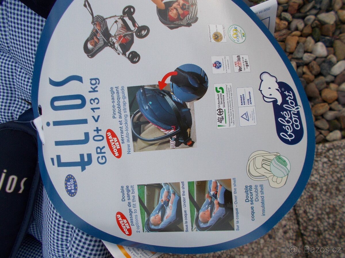 Dětská sestava Bébé Confort – autosedačka Élios + podvozek T - 7