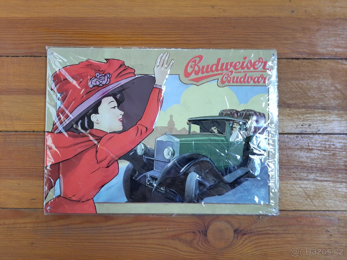 Retro plechové cedule Budvar - 7