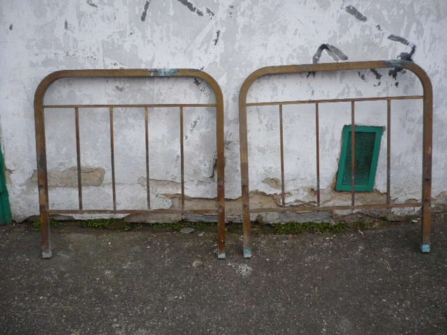 2 páry mosazných starožitných postelí - 7