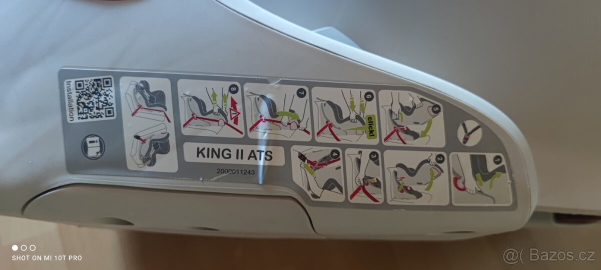 Prodám autosedačku Britax Römer King 2 ATS LS - 7