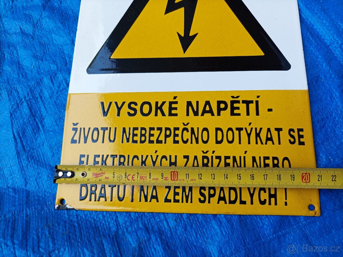 Smaltovaná výstražná cedule - 7