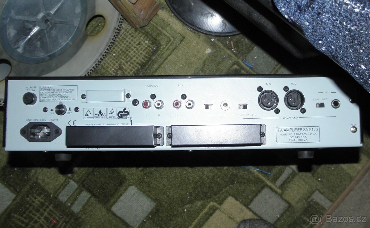 ZESILOVAČ SA 5120 pro ozvučení výstup 4ohmy až 100V - 7