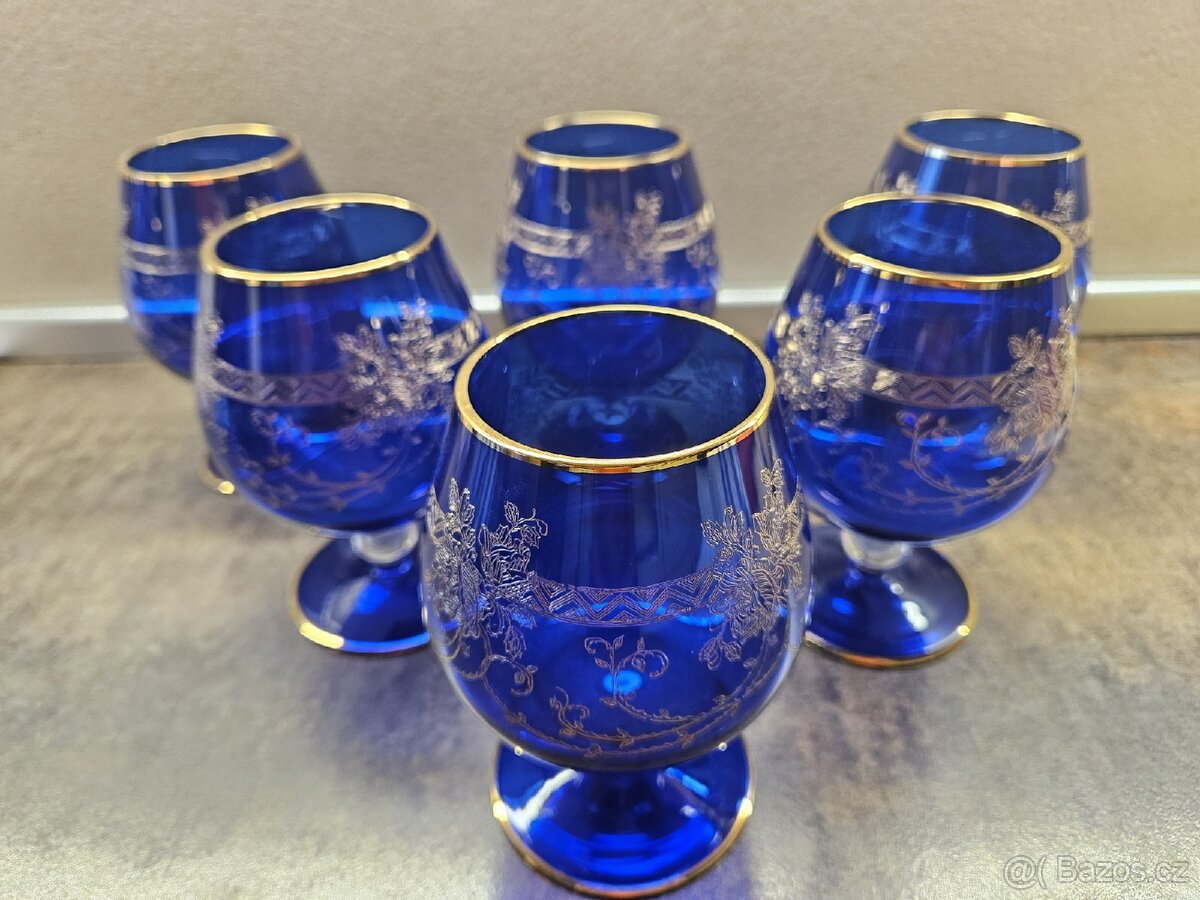Skleněná souprava modrá - 7