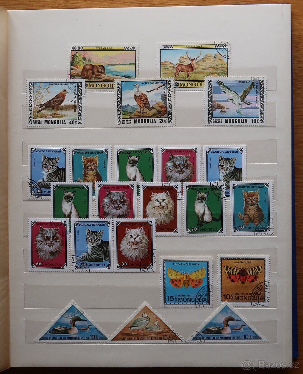 Album modrý + známky Mongolsko - 7