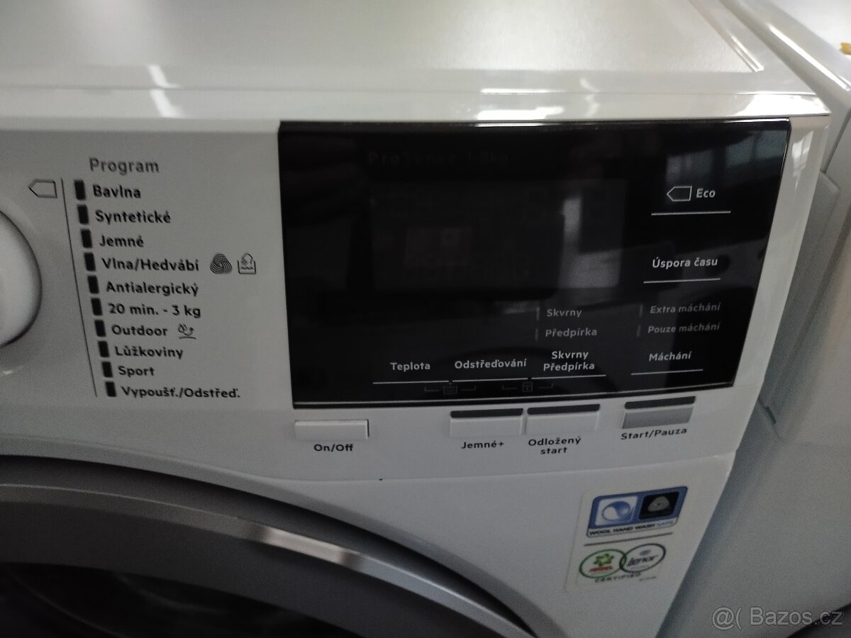 Prodám ZANOVNI digitální pračku značky AEG na 8 kg--DOVEZU-- - 7