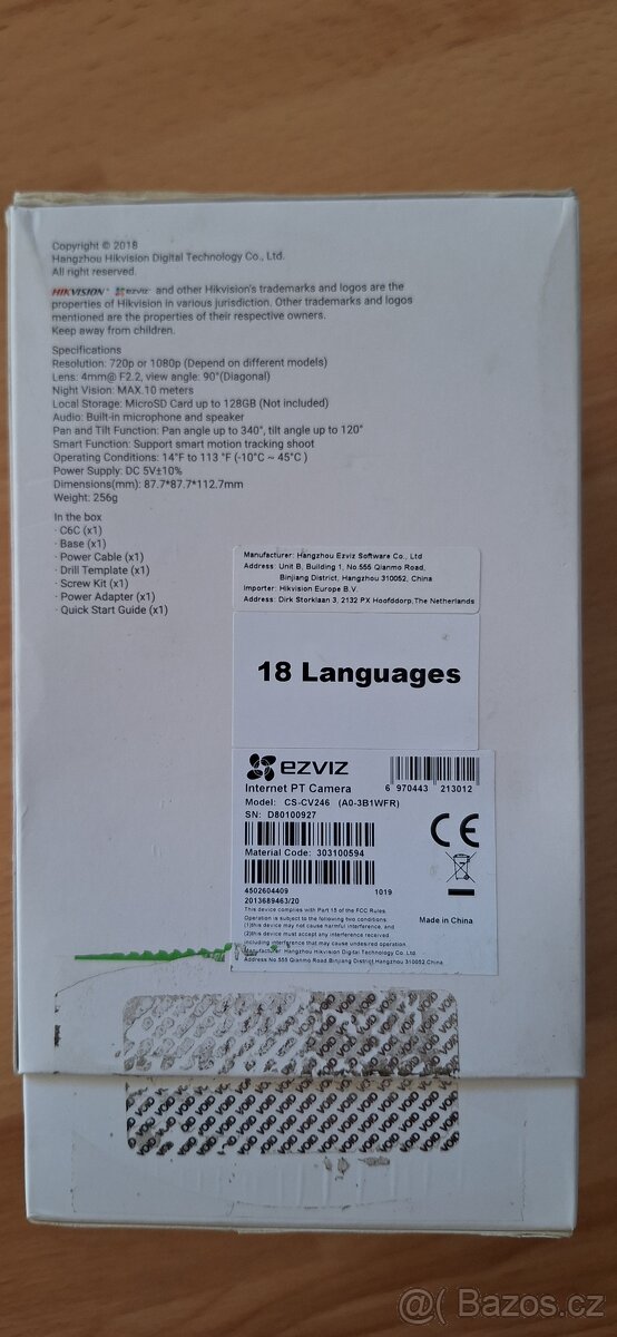 NOVÁ WiFi kamera IP Ezviz C6C ez360 - 7