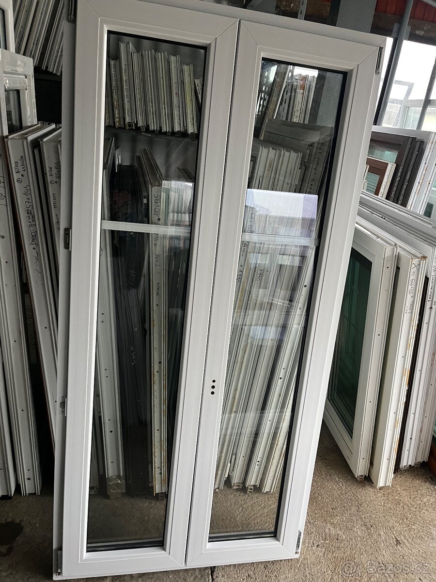 PVC DVOUKŘÍDLÉ OKNO MOŽNO JAKO TERASOVÉ DVEŘE 94x190 - 7