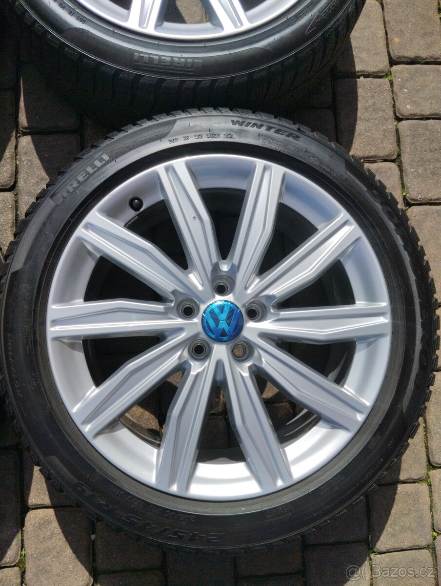 ALU KOLA AUDI / VW 5X112 R19 SADA KOMPLET ZIMA - 7