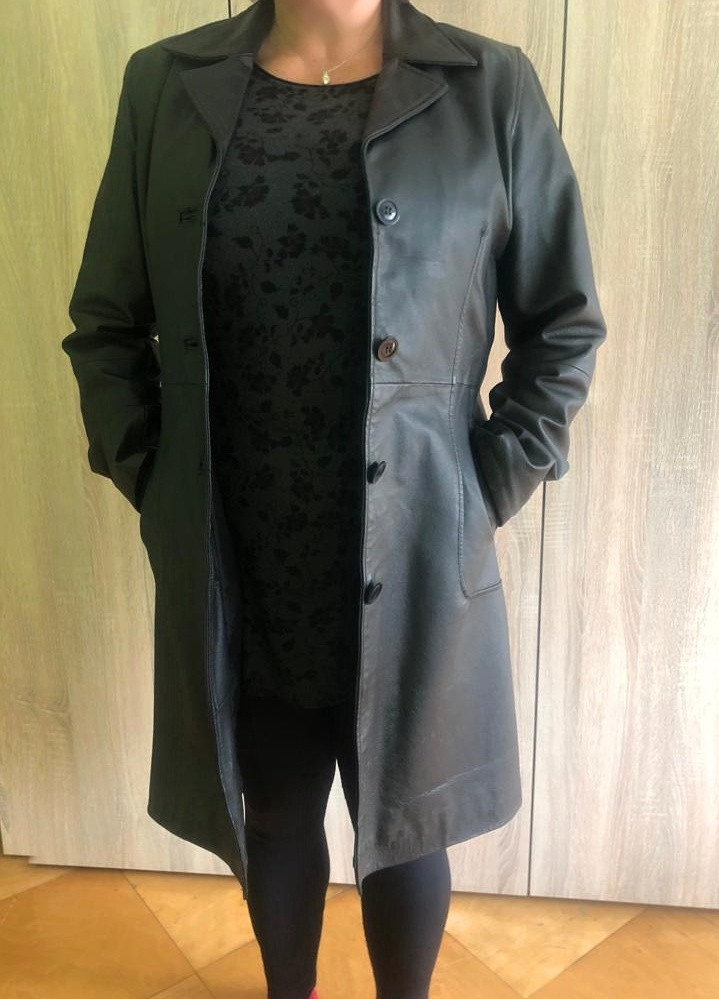 Kožený plášť Evoco, vel. XL - 7