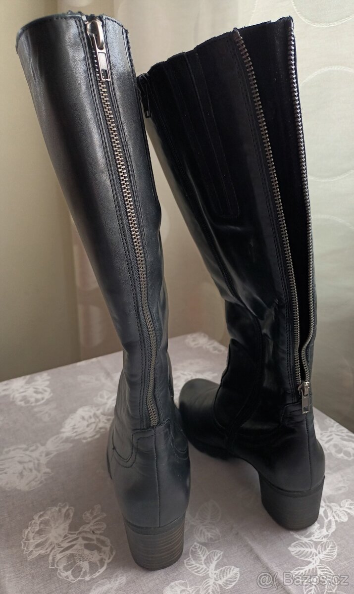 Prodám kožené kozačky vel 38 - 7