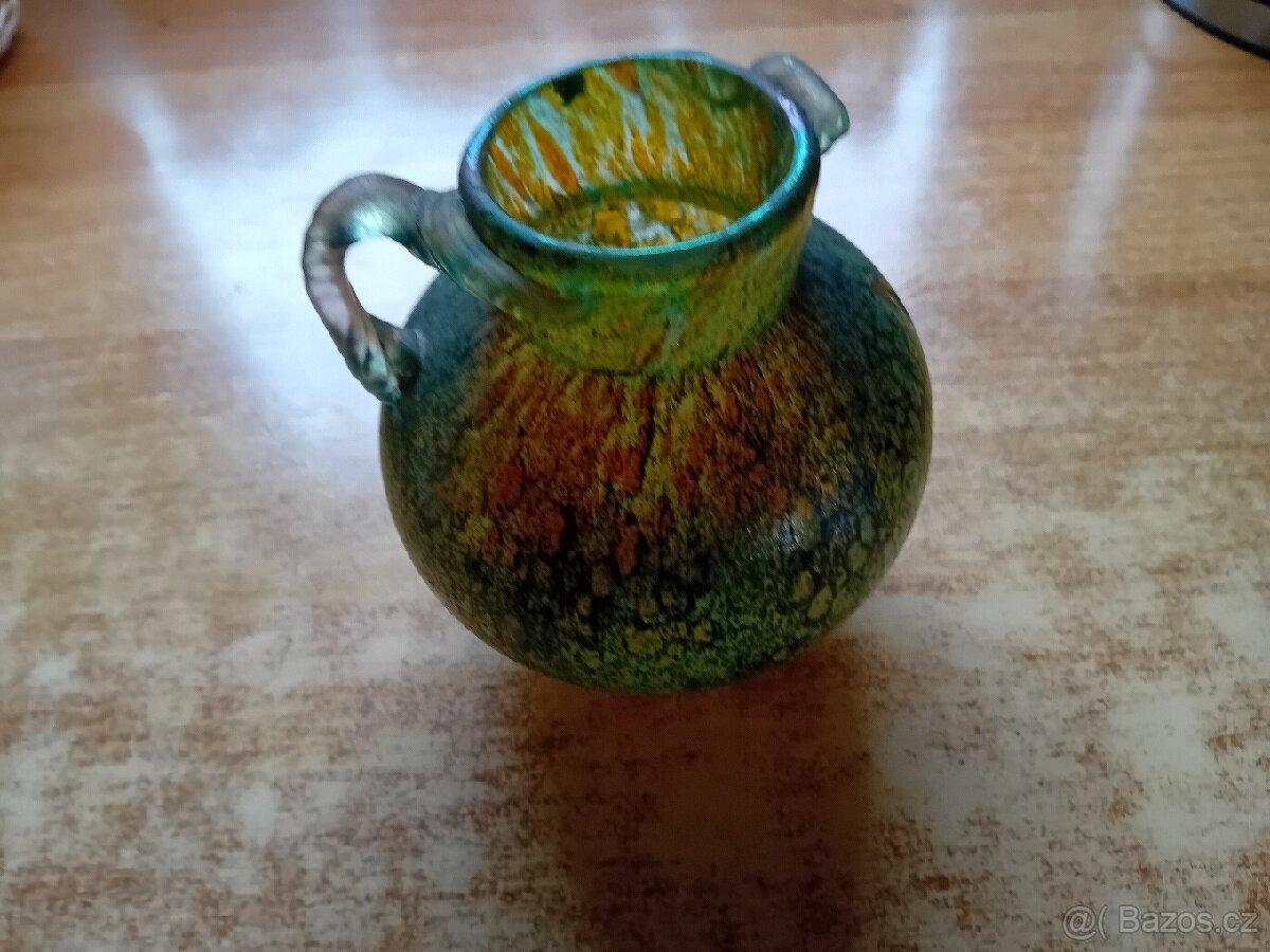 Keramické kačenky, keramický trakař,vázička - 7