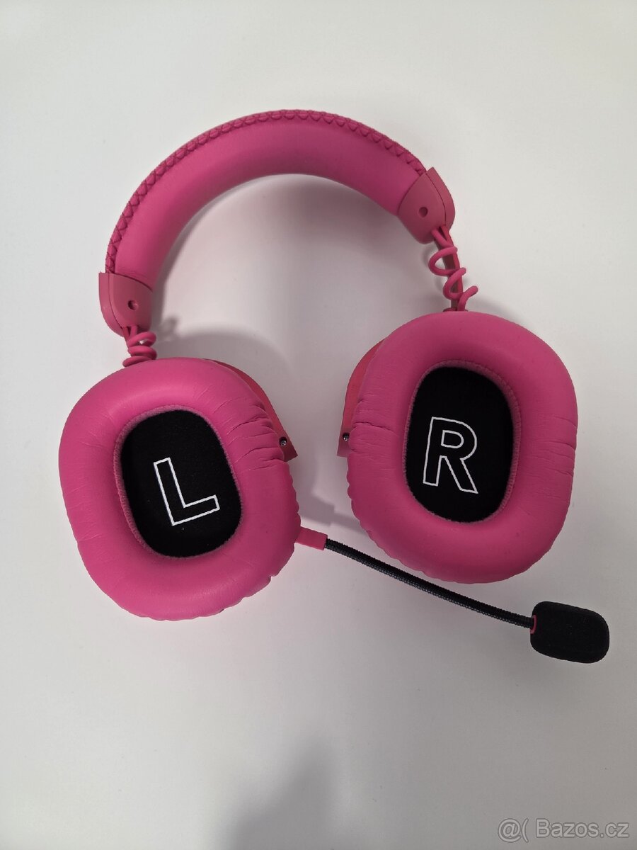 Logitech Pro X 2 Lightspeed- sluchátka růžová - 7