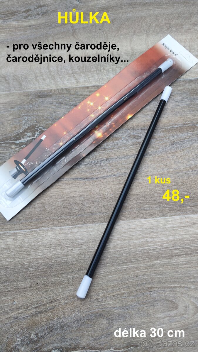 ČARODĚJNICE -doplňky - pavouk, hůlka, koště, nos... - 7