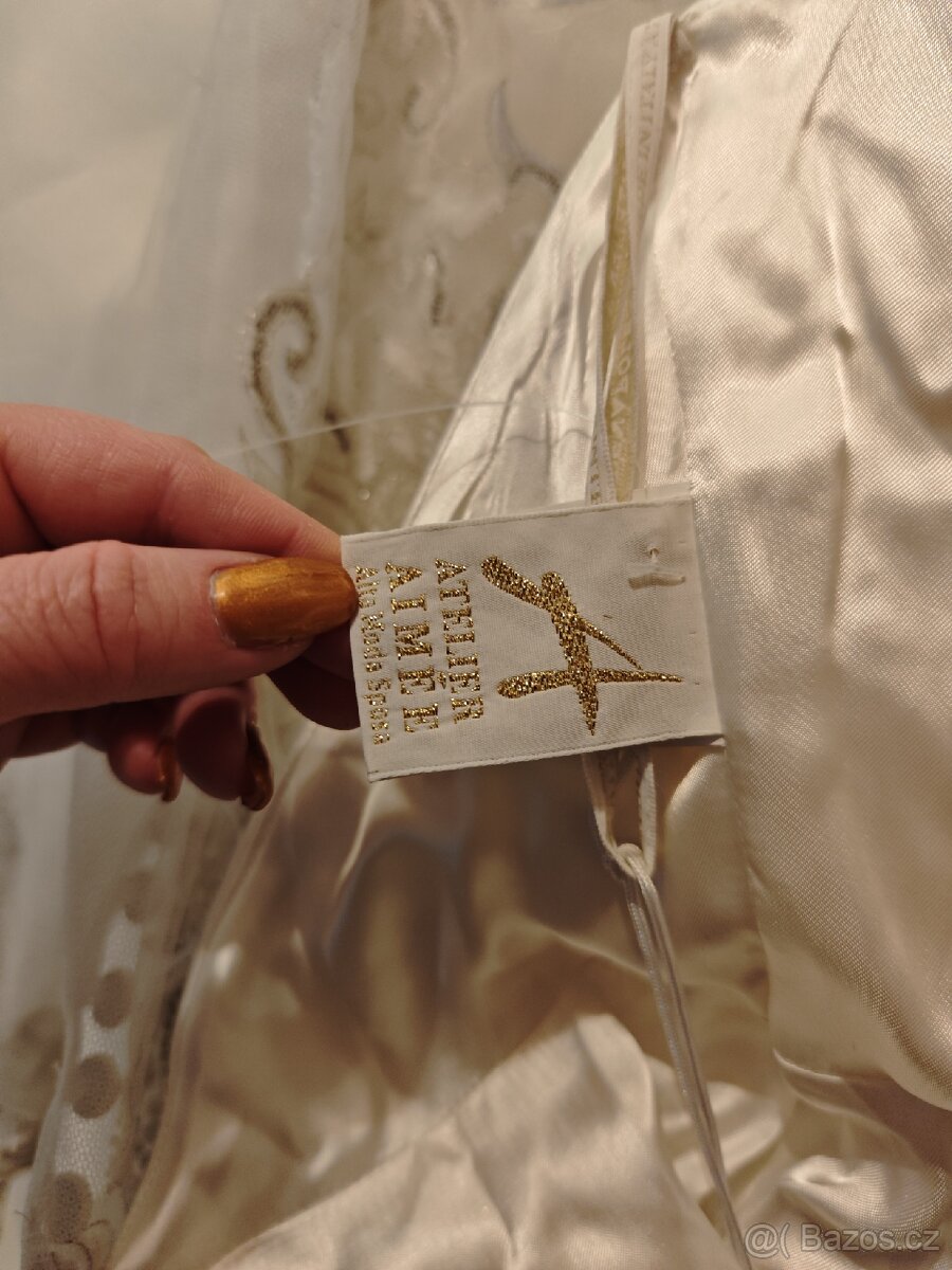 Svatební šaty S/M - 7