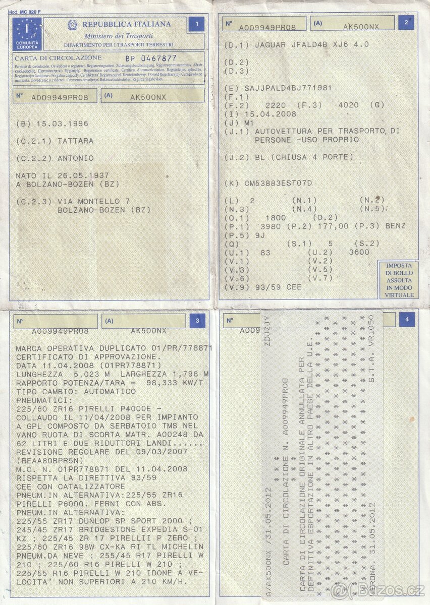 JAGUAR XJ X300 SPORT 4.0 - 7