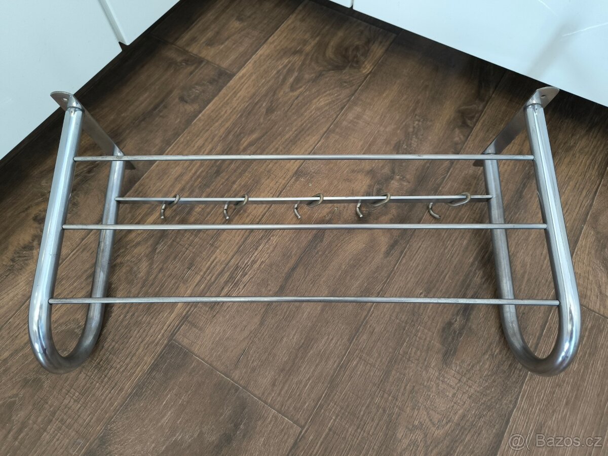 Funkcionalistický chromový věšák - 50. léta - 7