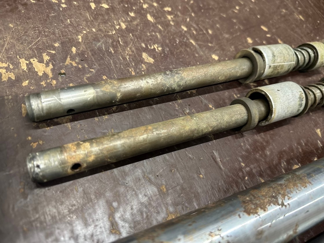 Predám predné tlumiče DUBY ČZ motocross - 7