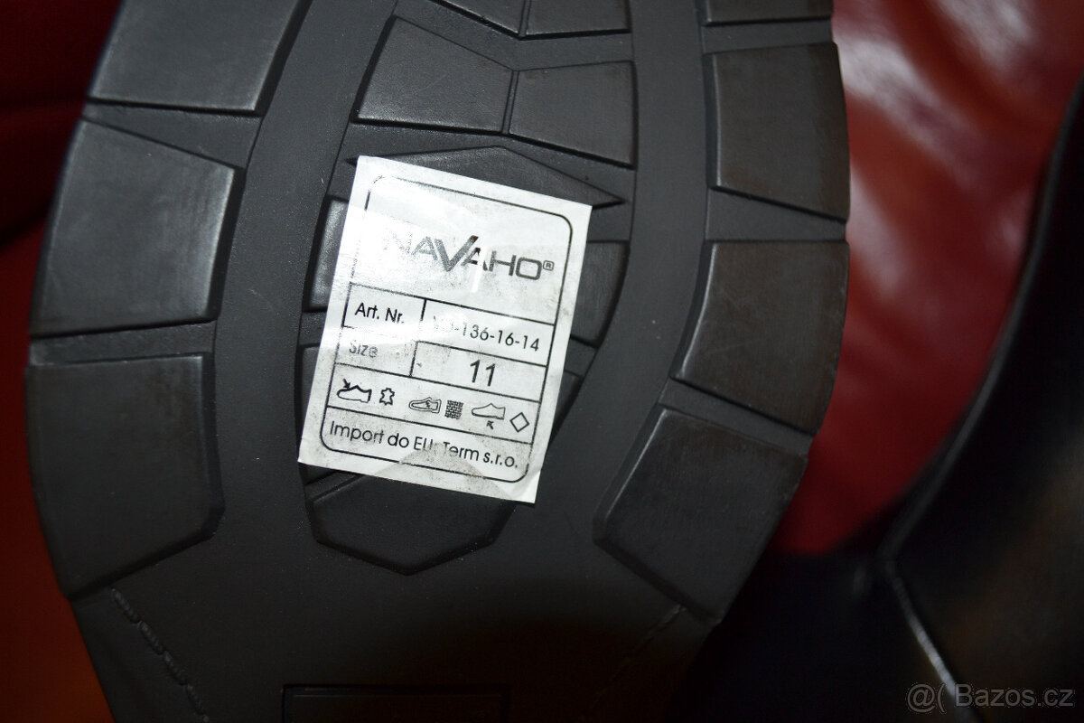 Nové zateplené kožené boty zn. Navaho vel.11 (45 - 7