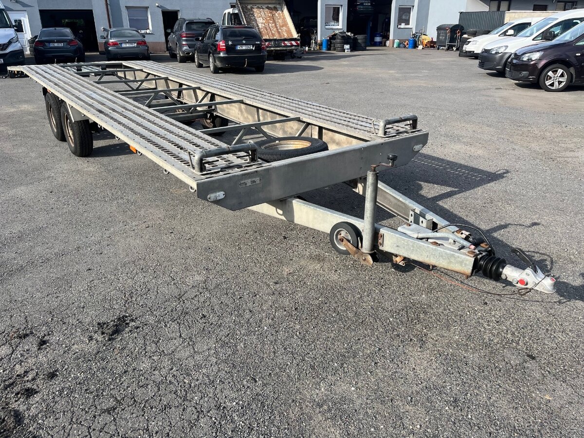 Dvouplato autopřepravník vozík plato přívěs 3500kg - 7