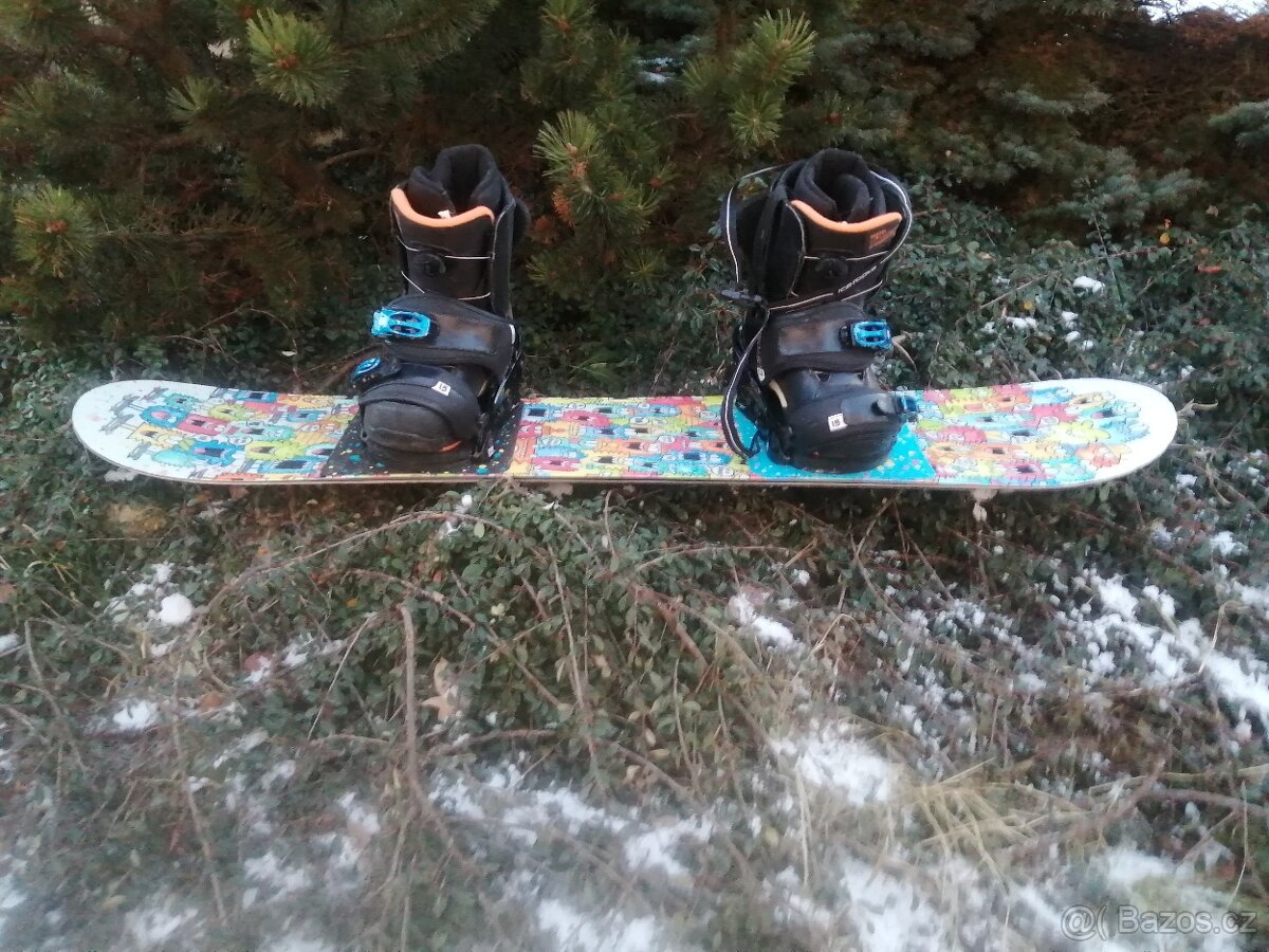 snowboard burton 130 + boots 38 - 7