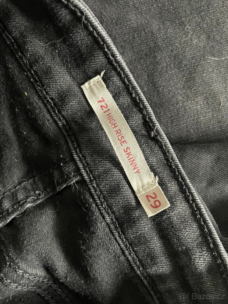 Černé džíny Levi Strauss vel. 29 - 7