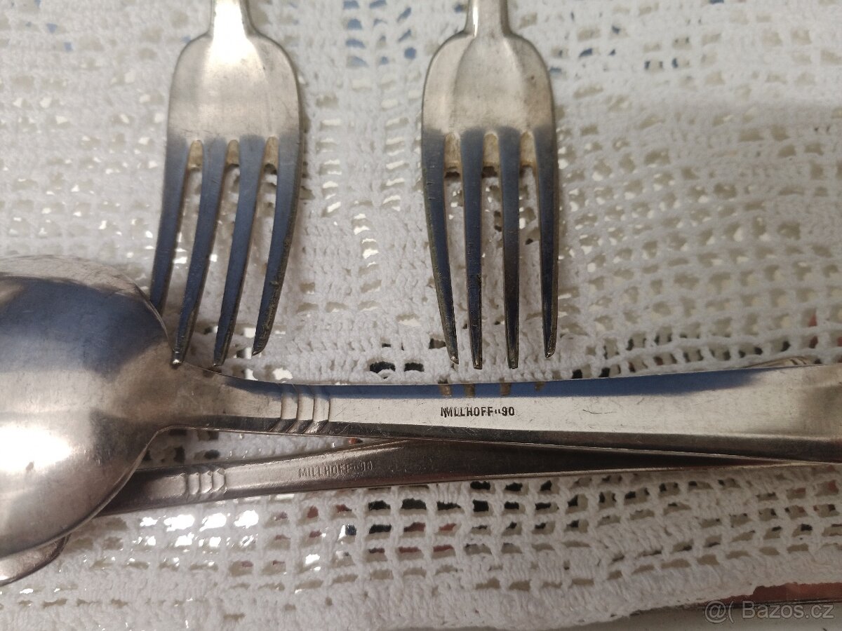 Velký set postříbrných příboru / Ag 900 - 7