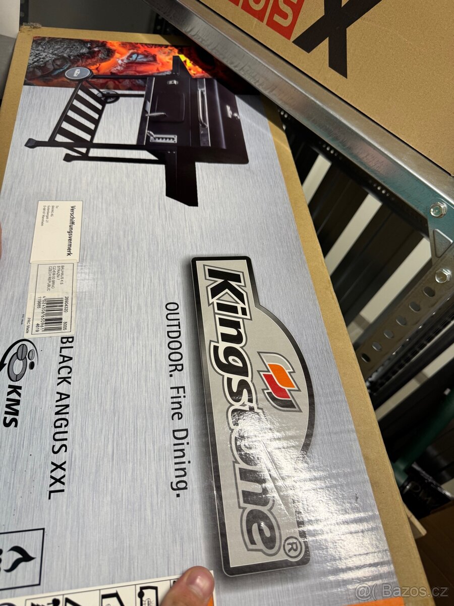 Kingstone Gril na dřevěné uhlí Black Angus XXL - 7