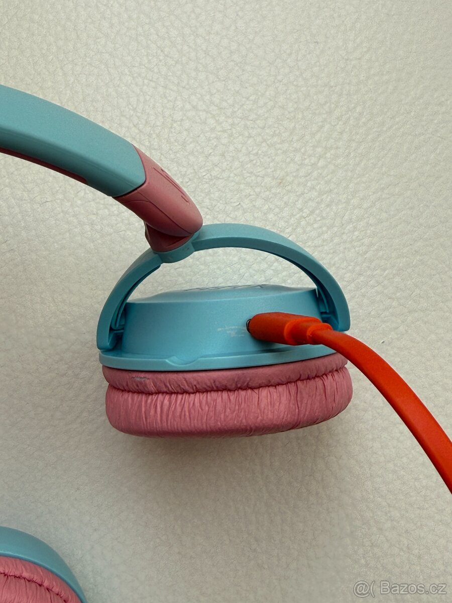 Bezdrátová sluchátka JBL modro růžová - 7