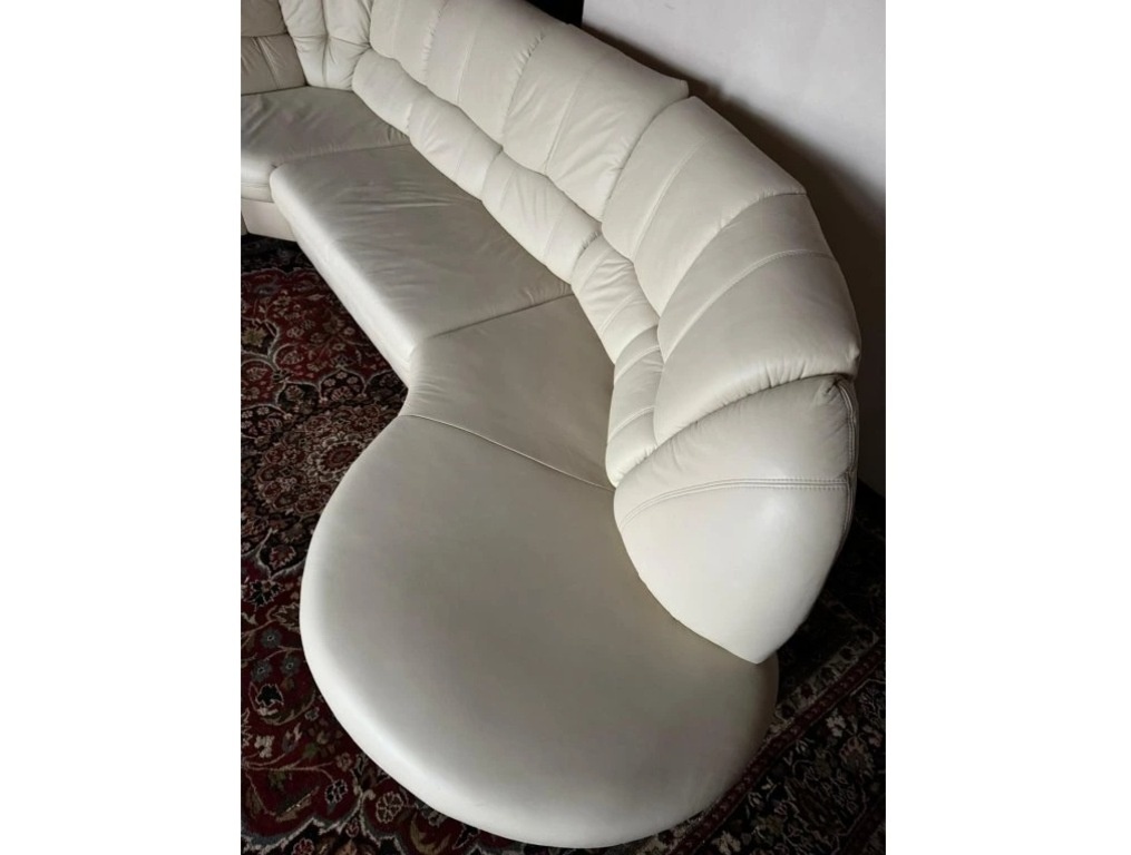 Rohová kožená sedací souprava, 3302 - 7