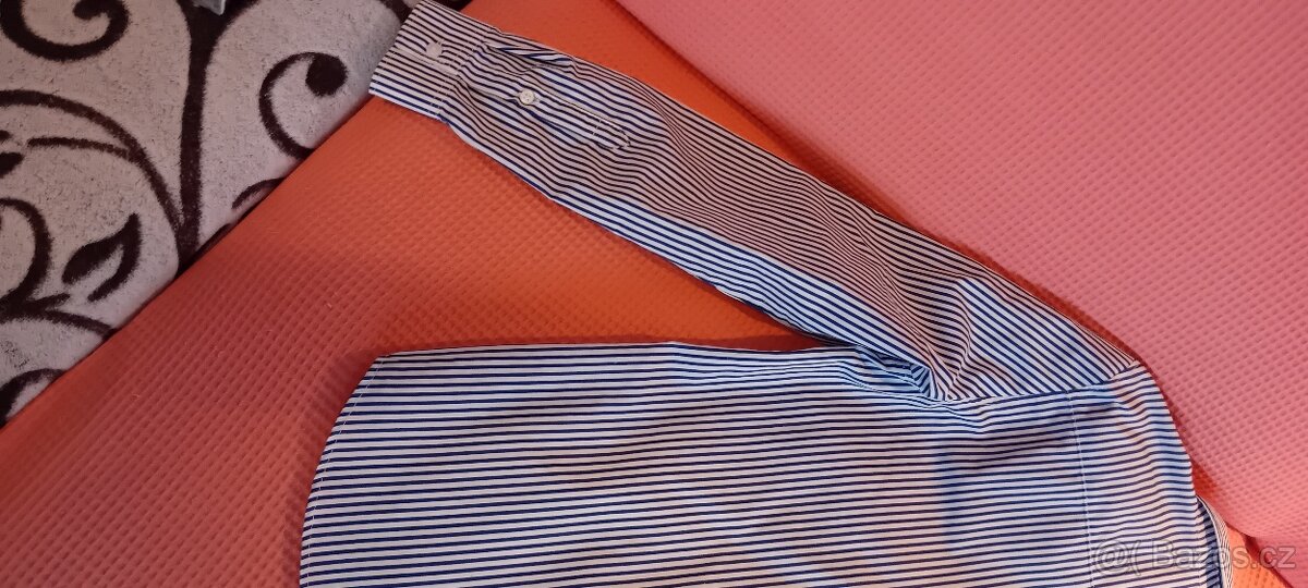 Zánovní proužkovaná chlapecká košile H&M vel.140 - 7