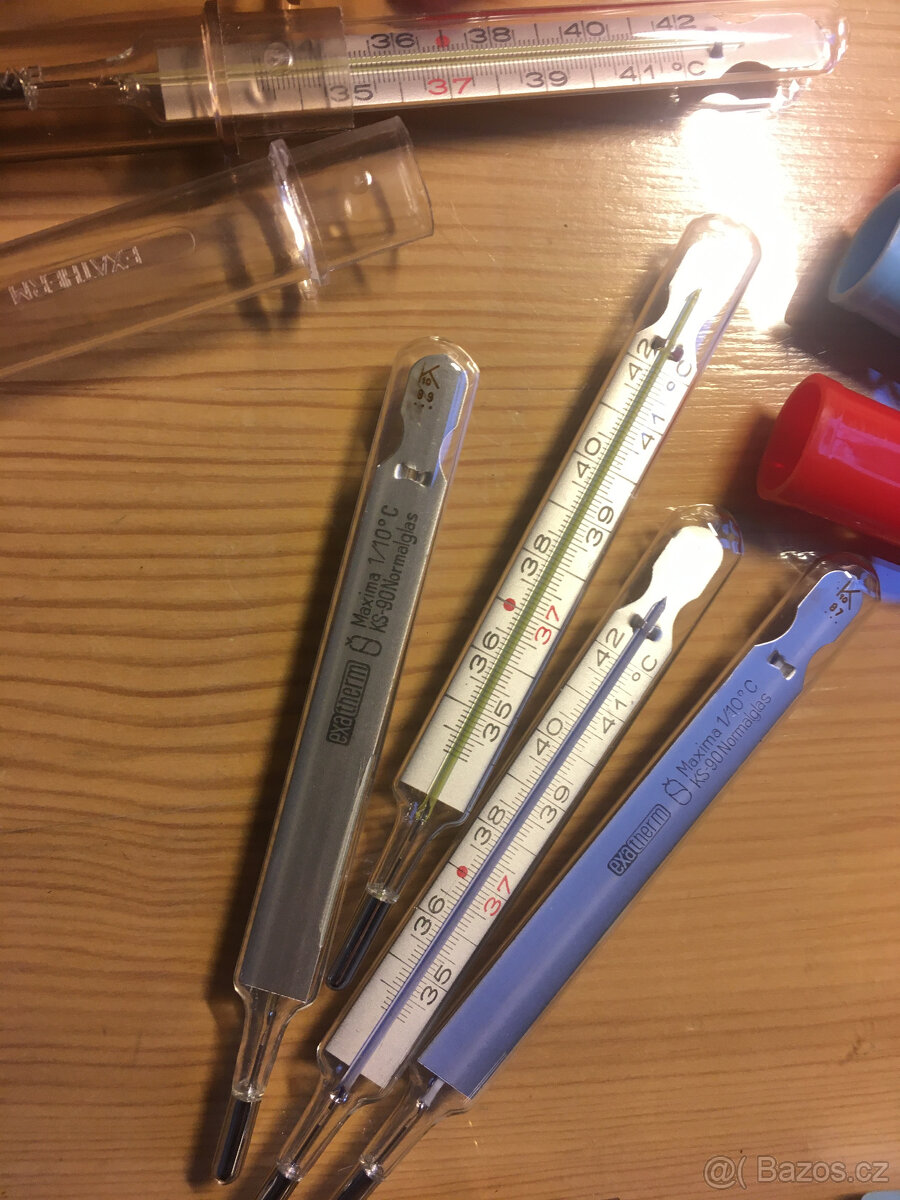 Teploměr lékařský - rtuťový s krabičkou - 7