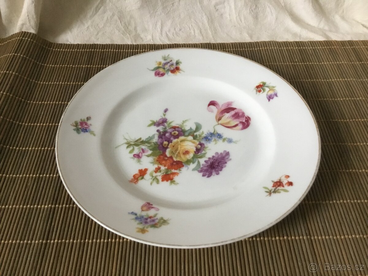 desertni talirek dobovy, dzbanek, velký talir - 7