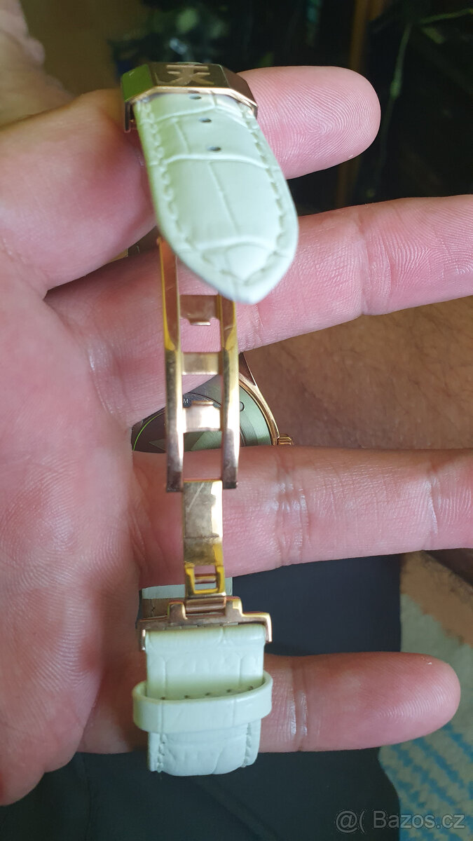 Hodinky TIMEX model T3C505 White and Gold color - 7