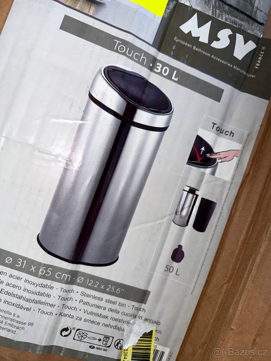 Odpadkový koš MSV 30l Touch 65 cm - 7