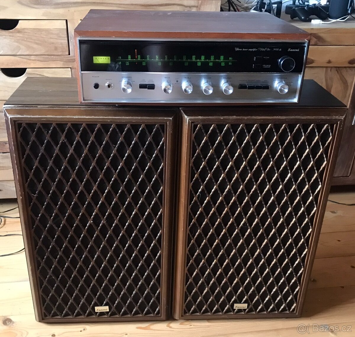 RECEIVER SANSUI 2000 A (ROK 1969) KRÁSNÝ VINTAGE - 7