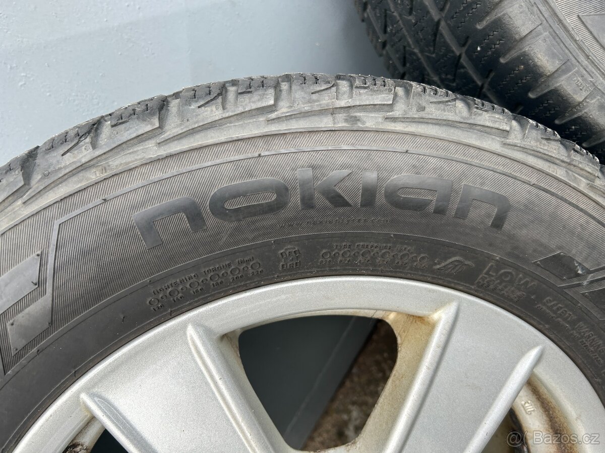 Alu kola R16 5x112 + Zimní pneu 205/65/16C Nokian, Semperit - 7