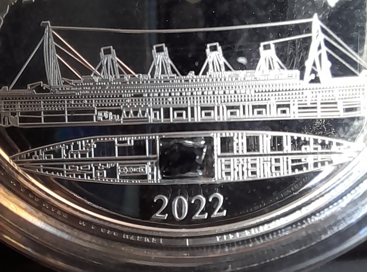 Stříbrná mince Titanic - 7