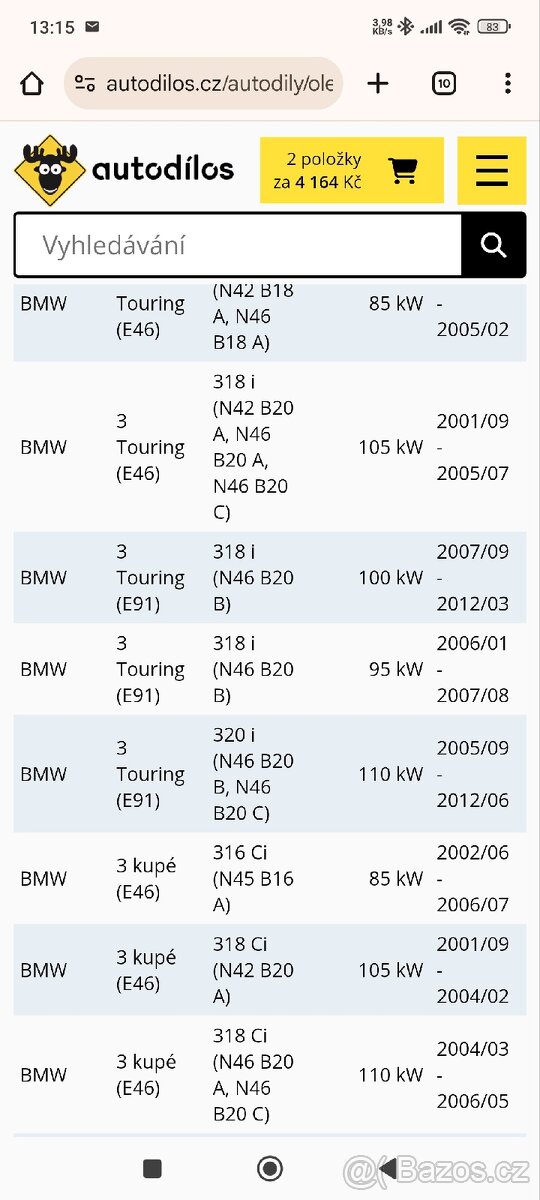 Olejové čerpadlo BMW - 7