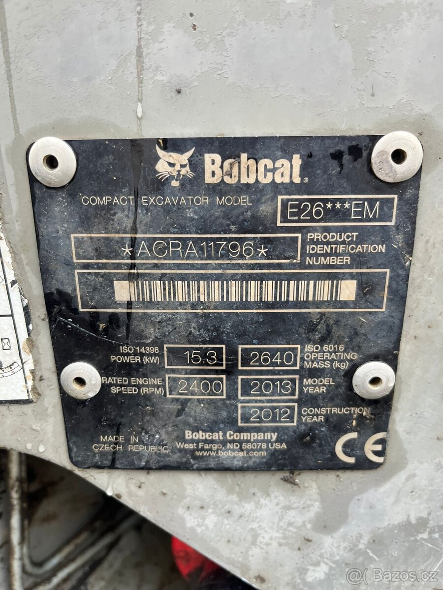 Bobcat E26 r.v. 2012, 4.228 Mth - 7