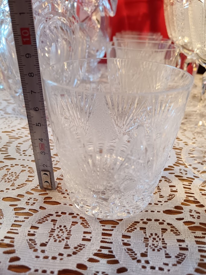 Obrovský set broušeného křišťálového skla (40+ ks) - 7