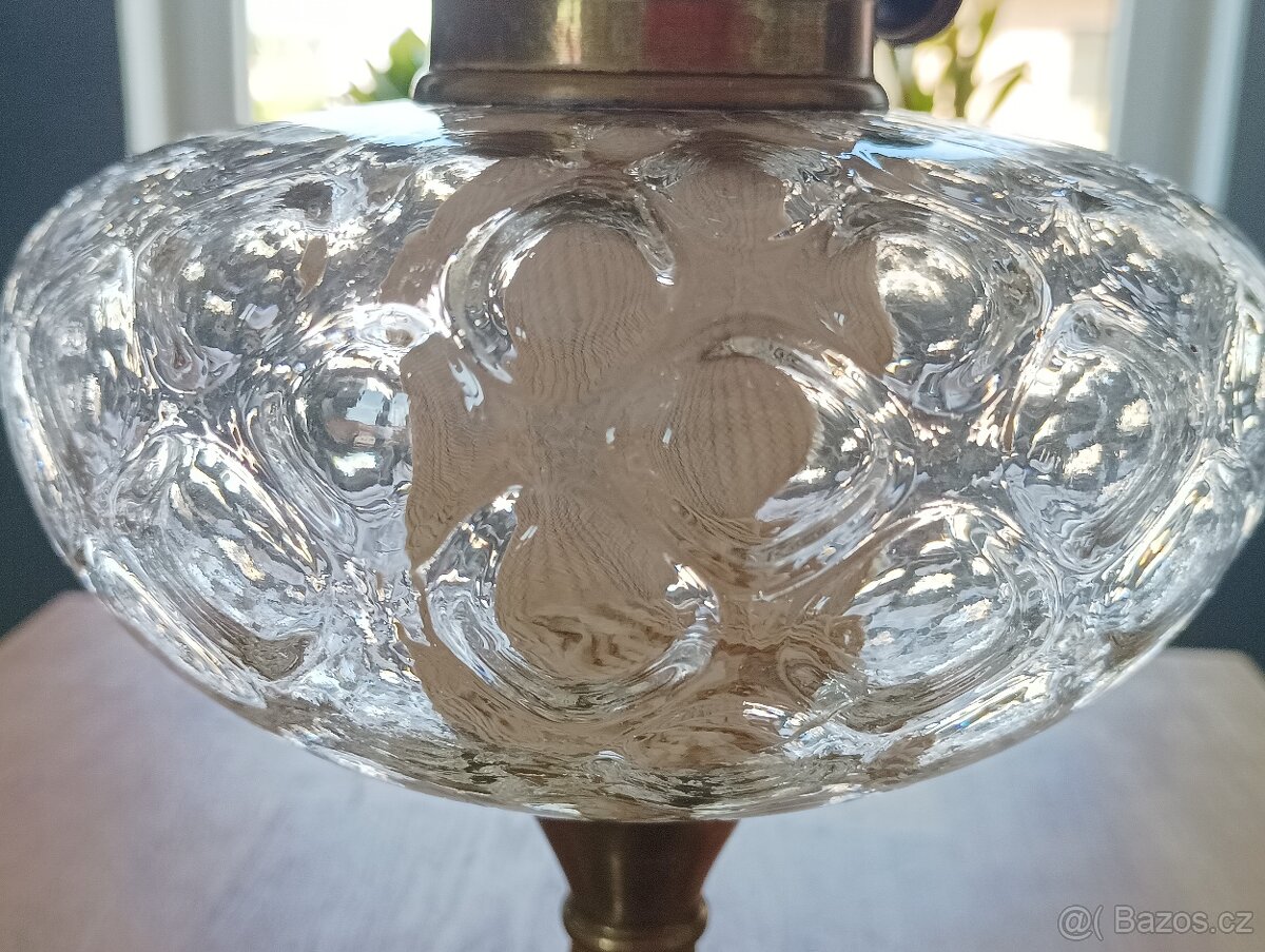 ART DECO STAROŽITNÁ PETROLEJKA AUGUSTA BRENNER, FRANCIE 1920 - 7