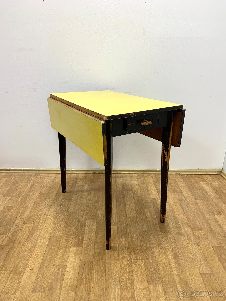 Retro stolek rozkládací 60. léta - 7