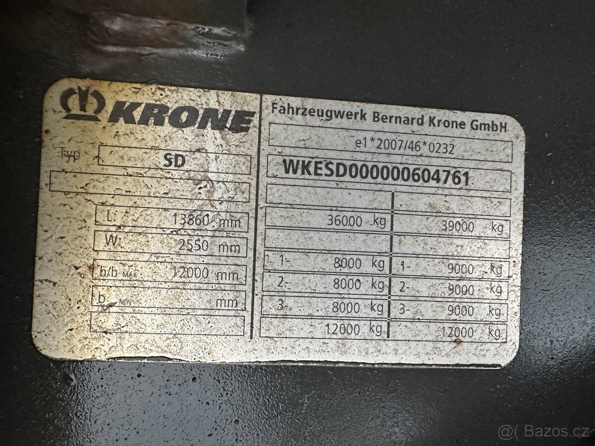 KRONE - LOW DECK - BPW - ZVEDAČKA - VRATA - 7