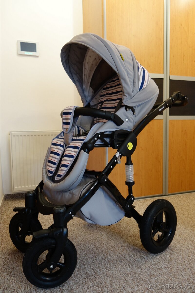 Prodám prostorný kočárek Monza Terrain 3v1 trojkombinace - 7