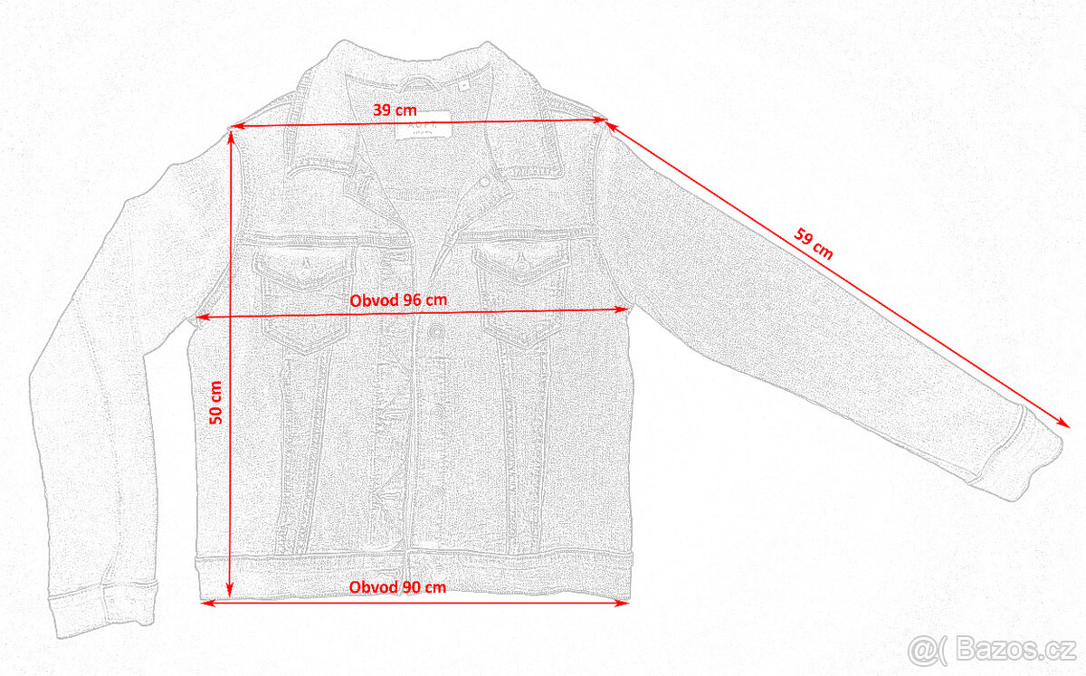 Dámská džínová bunda M - jako nová - 7